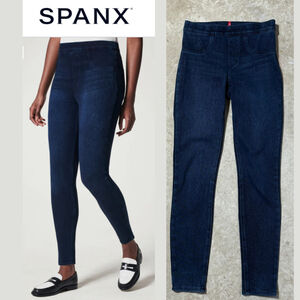 Spanx Jean Ish Ankle Denim Leggings Blue Women’s Size XS 20018R